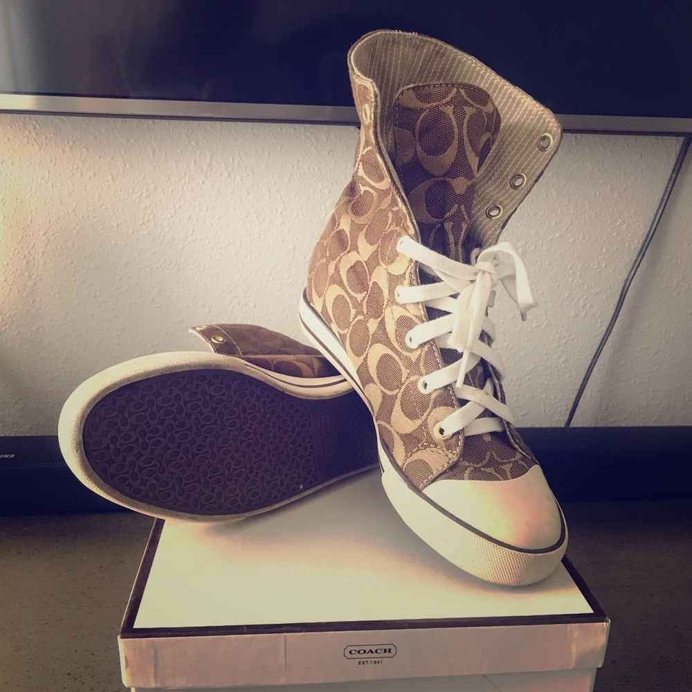 Coach high top sneakers